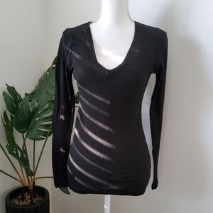 Babakul Classic Black V-Neck Sweater